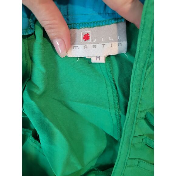 VTG Jill Martin High Rise Pleated Pants Green M USA Made Trousers EUC - Picture 4 of 11